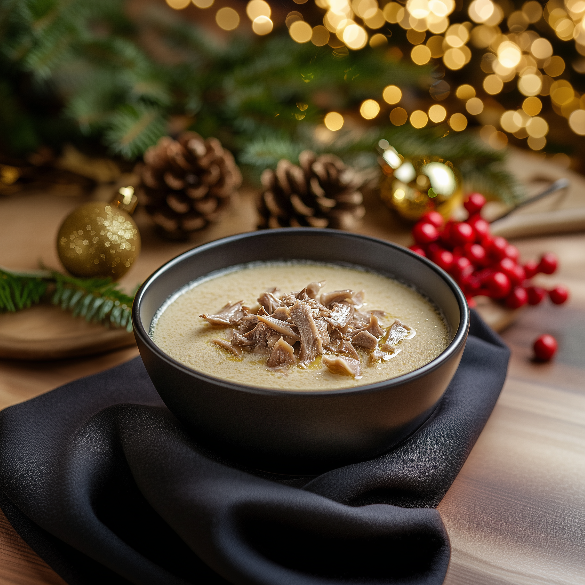 Ciorbă din ciuperci pleurotus cu smântână și usturoi