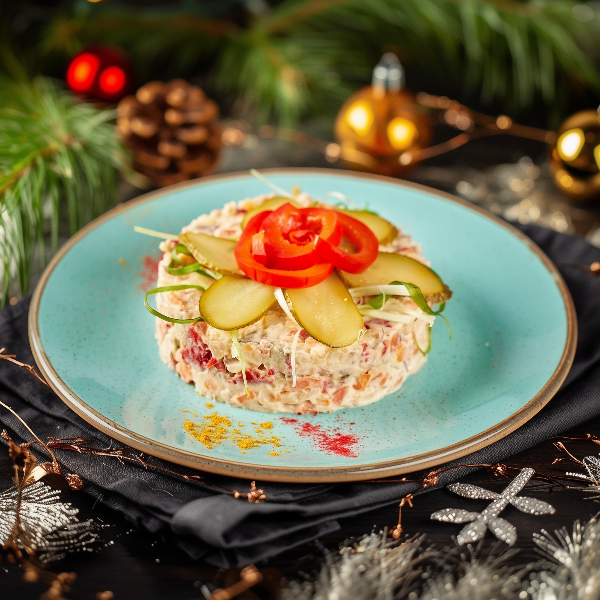 Salată a la russe cu pui