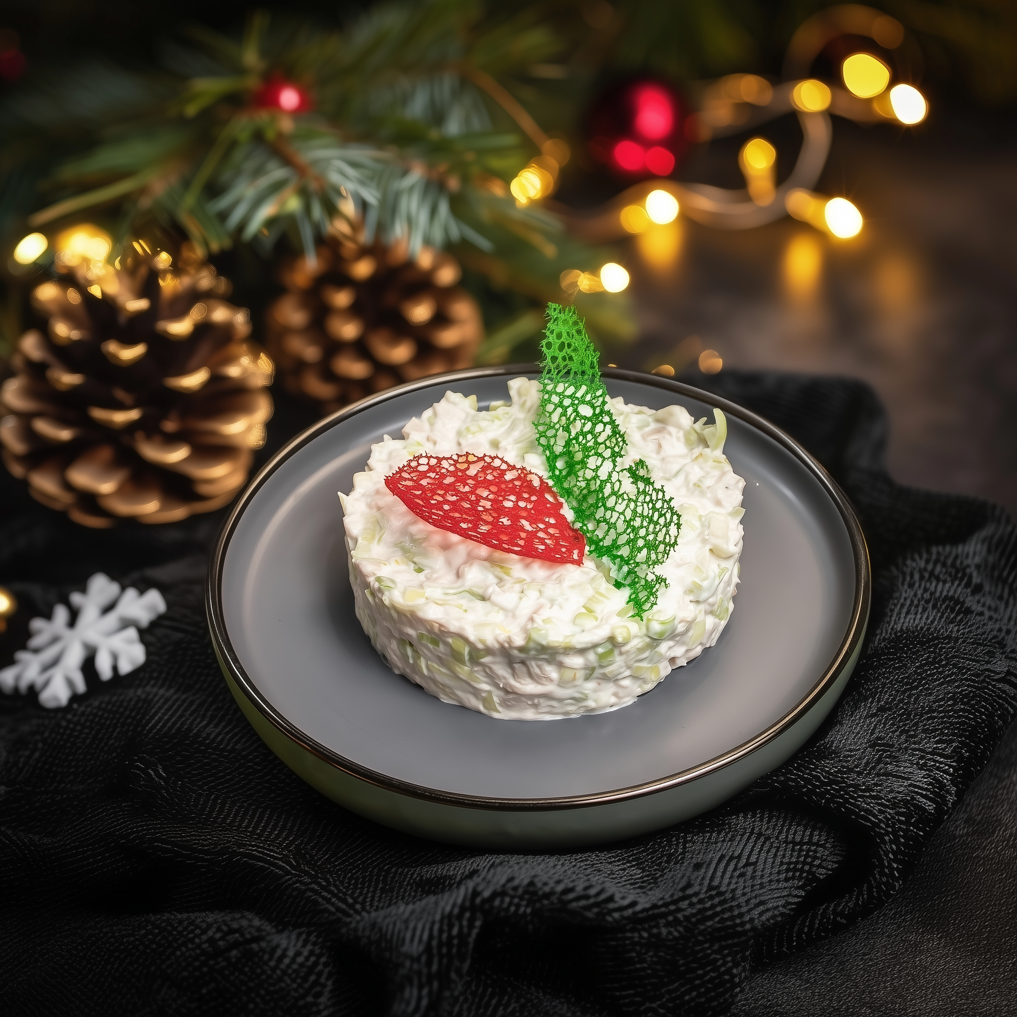 Salată din țelină verde cu pui