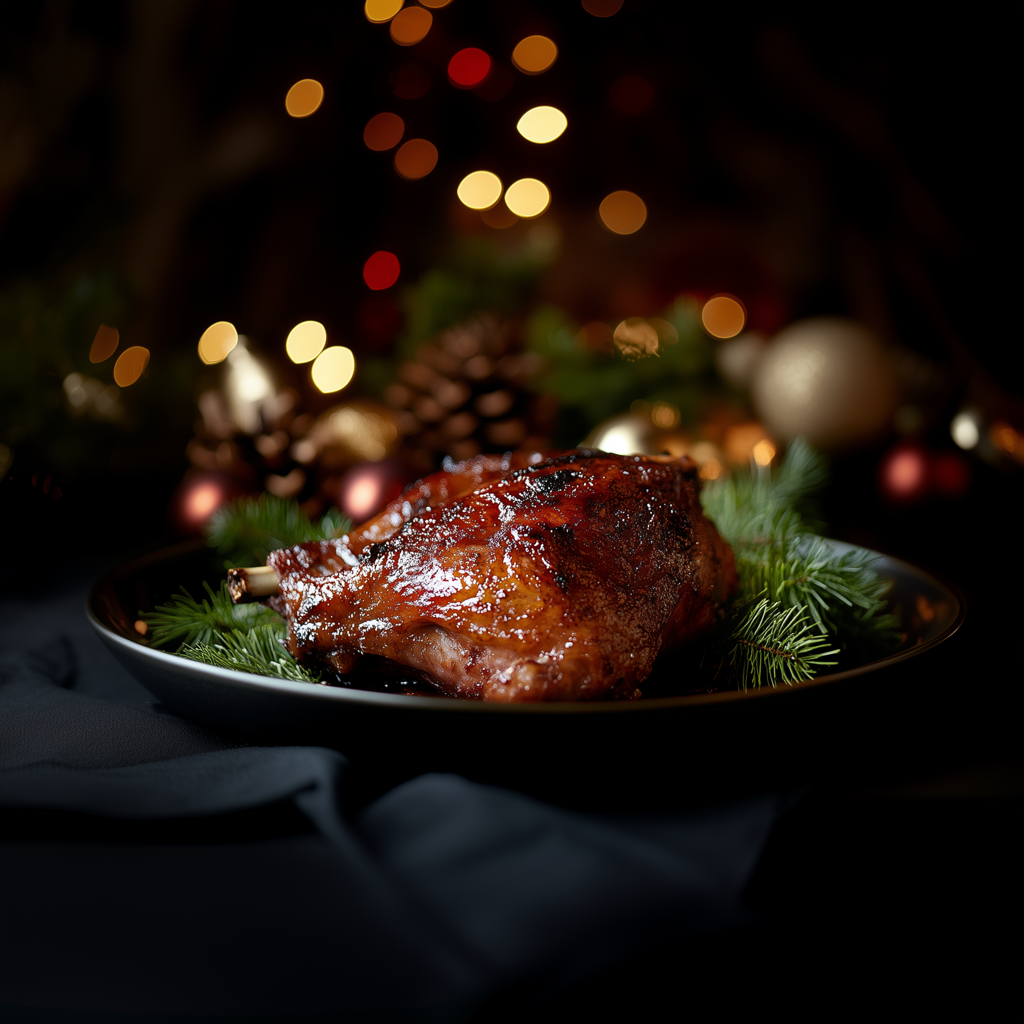 Pulpă de curcan la cuptor cu sos de prune afumate