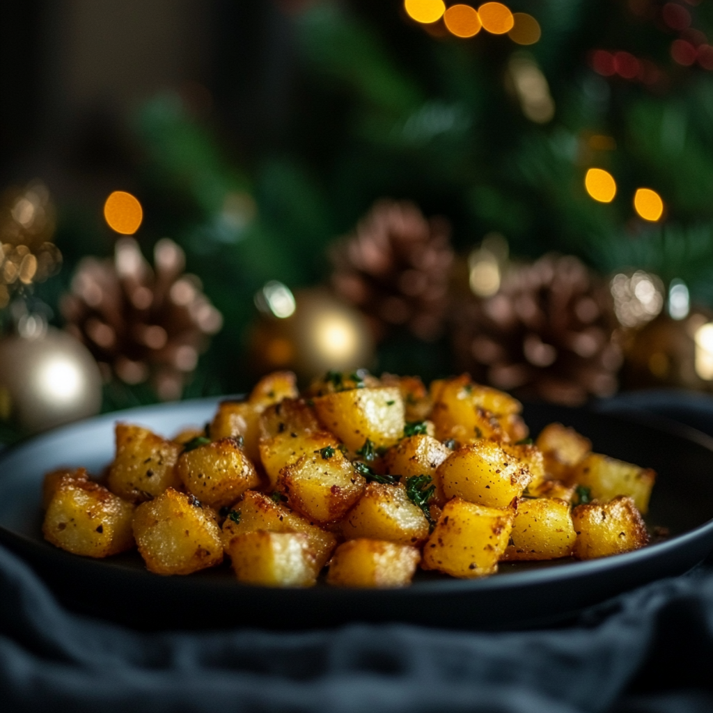 Cuburi de cartofi aromatizate