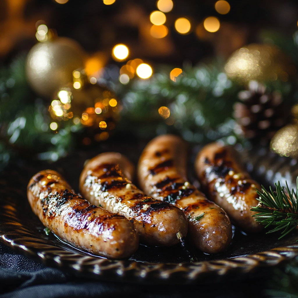 Cârnați proaspeți la grătar