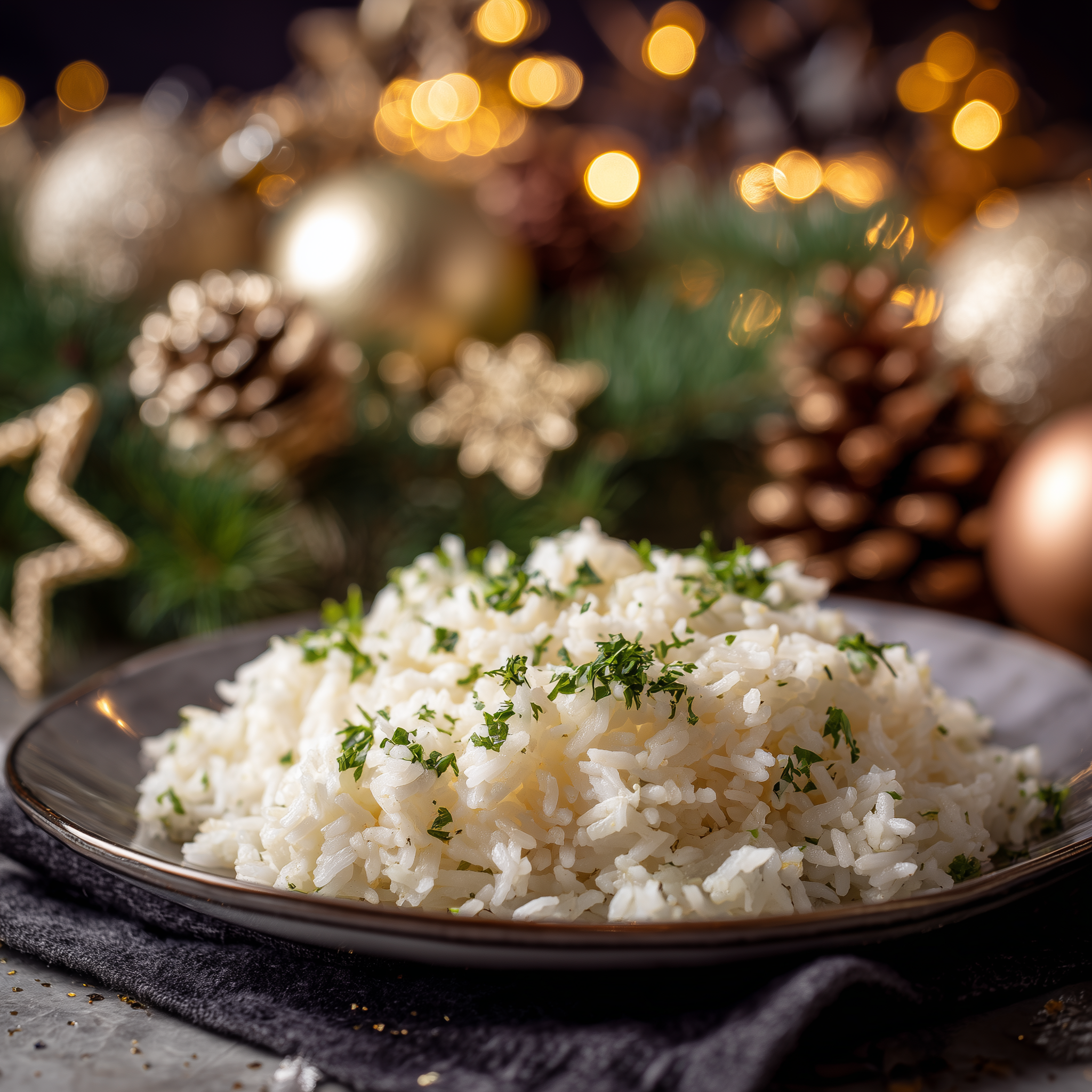 Orez cu unt și pătrunjel