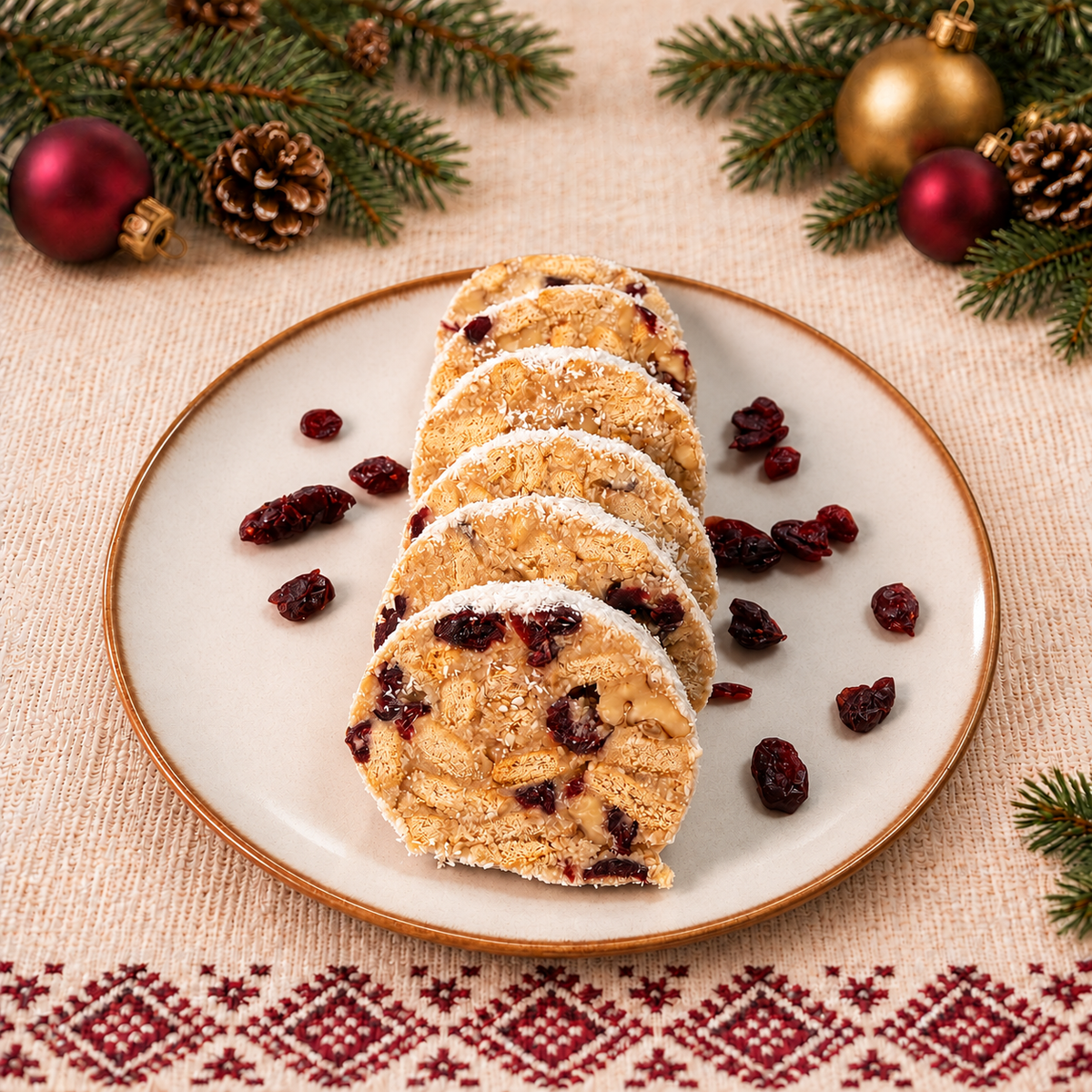 Salam de biscuiți alb
