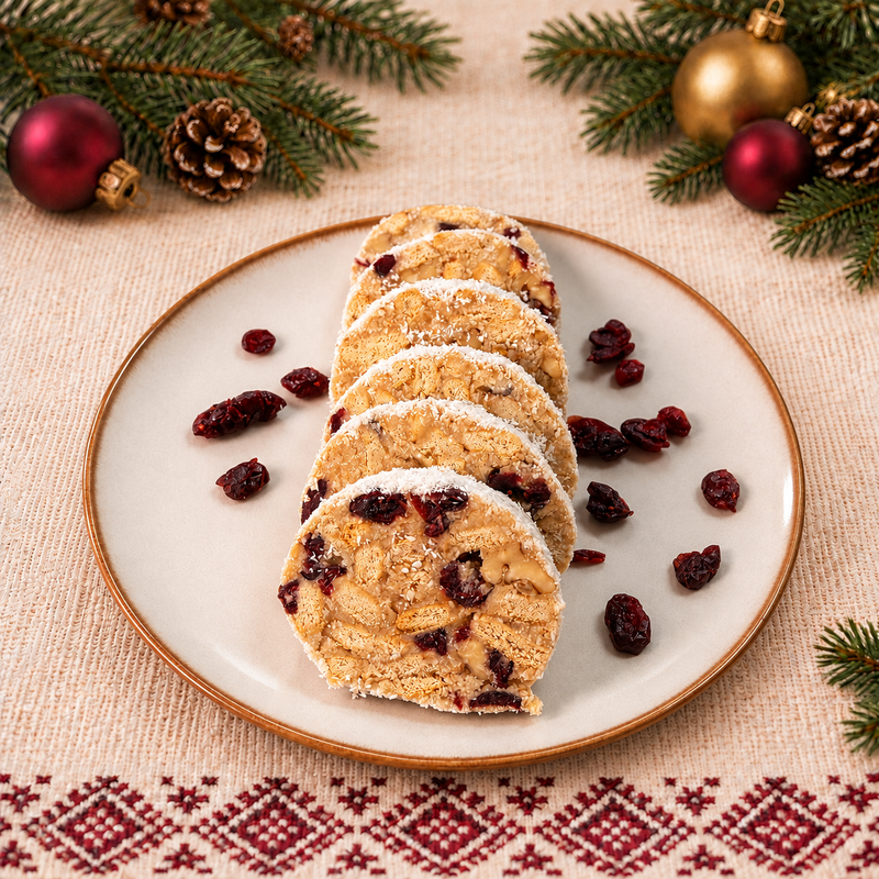 Salam de biscuiți alb