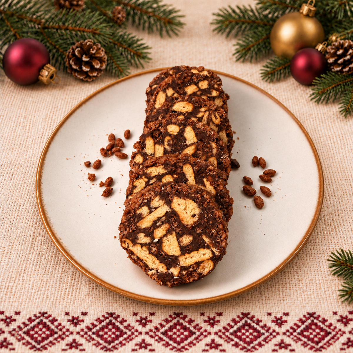 Salam de biscuiți crunch